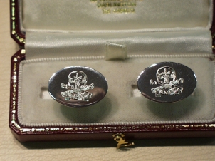 17th/21st Lancers solid Sterling Silver Cufflinks - Click Image to Close
